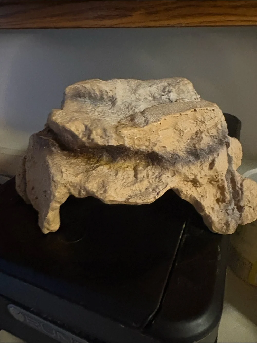 Beige Reptile Rock Hide with Natural Cave Entrance